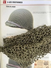 FILET CAMOUFLAGE CASQUE AMERICAIN US M1 JONC NORMANDIE ANGLAISE WWII WW2 1944