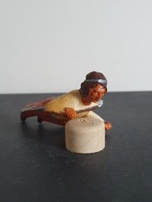 Elastolin Lineol Nardi Indianer sp&auml;hend mit Tomahawk Made Italy Wildwest Masse