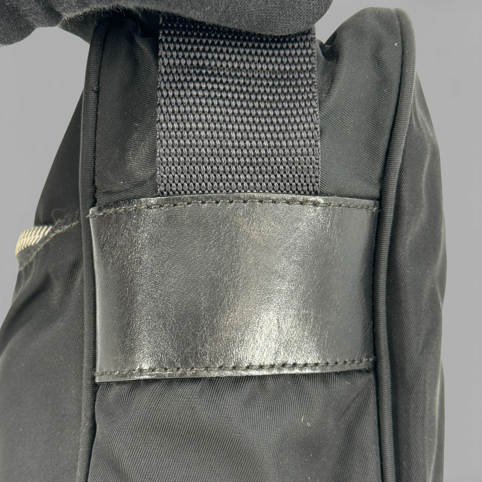 Auth PRADA Tessuto Nylon Black Shoulder Bag KA661 thumbnail 11