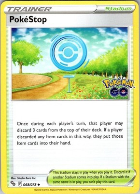 PokeStop 068/078 Uncommon Pokemon GO Pokemon Near Mint