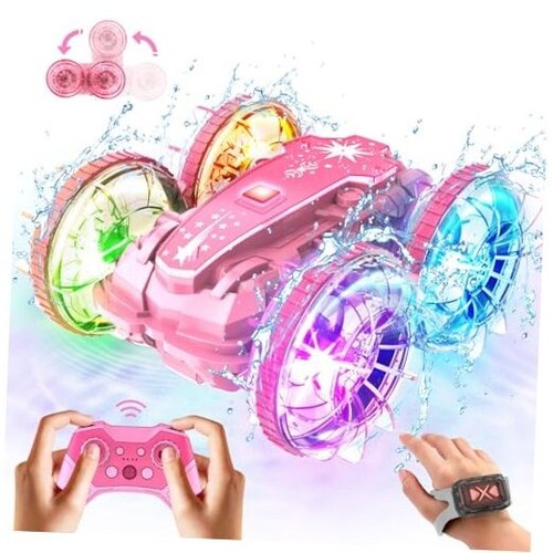 Amphibious Remote Control Car Boat, Waterproof Pool Toys for Kids Ages 6 7 8 9