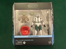 Star wars The Black Series Jedi Master Yoda & Clone Commander Gree 2-Pack