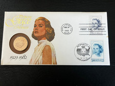 1982 PRINCESS GRACE 10 FRANCS &Joint 1993 USA/Monoco FD Covers(4)+Souven. Sheets