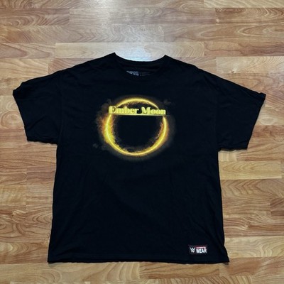 WWE Authentic Ember Moon Dawn Of The Eclipse Black T-Shirt Size XL Double Sided