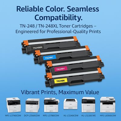 TN248XL Compatible voor TN-248XL voor Brother MFC-L3760CDW Toner Brother MFC-L3740CDWE MFC-L3740CDW