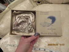 Vintage Whiting Davis Mesh Bag with Original Box