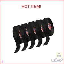 tesa 51608 Noise Damping PET Fleece Automotive Wire Harness Tape, Black, 19mm x