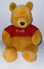 Vintage Winnie the Pooh Plush Stuffed Animal Red Shirt Walt Disney Store 20"
