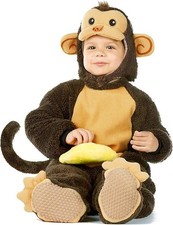Halloween Monkey Costume Toddler, Kids Monkey Costume for Baby Animal Dress Up