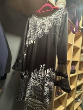 SHEIN Curve Black & White Dress 2XL