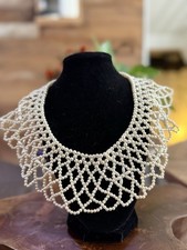 Vintage Faux Pearl Collar Necklace