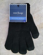 West Loop Black Texting Gloves One Size Fits ...