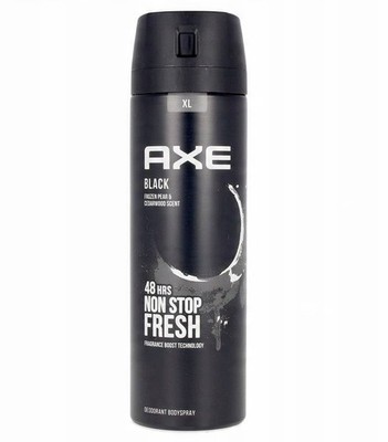 32,46 /L- 6x Axe Deodorant Bodyspray XL ,48 Std effektiven Schutz- Black - 200ml