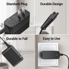 9V Charger for LABIGO Spin Scrubber LA1 Pro Model KS-2619, for Voweek VWS211