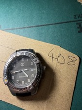 Timberland 70004G Quartz Watch Indiglo Diver Style Black Dial No Strap Untested