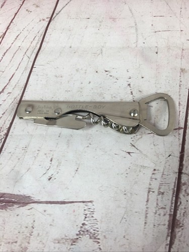Vintage Sky-line BOTTLE BOY England Corkscrew Can Opener Kitchen Utensil - Picture 10 of 12