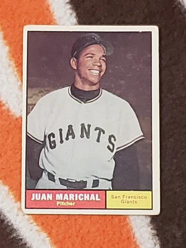 1961 topps rookie card ,  juan marichal vg+