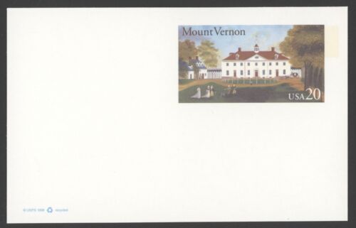 1999 US Scott #UX305 20c Mount Vernon, MINT