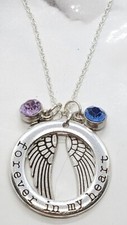 "Forever in my heart" Memorial Necklace - Loss, Bereavement, Sympathy Gift