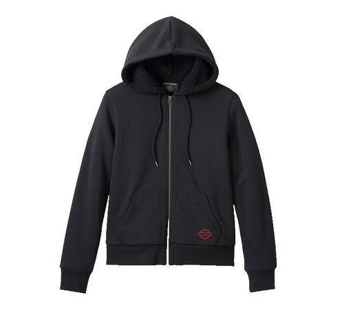 Harley-Davidson M Aquamarine Blue Button Front Embroidered Top