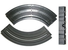 2pc 1963 Aurora Slot Car Lock and Joiner 1/4 9" CORNER CURVE TRACK 1519 OK Used