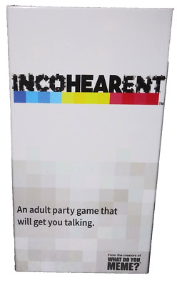 Incohearent Game Adult Party Game Card Game New in Box Guess the Gibberish