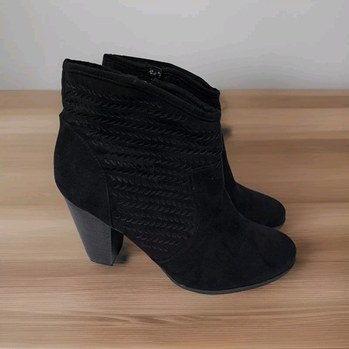 ANA - Bottines à talons empilés Delno neuves approche bout fermé fermeture éclair taille 11