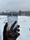 BLUE Favorite Color Personality Definition Drinking Glass Tumbler FUN! RARE! — photo 9