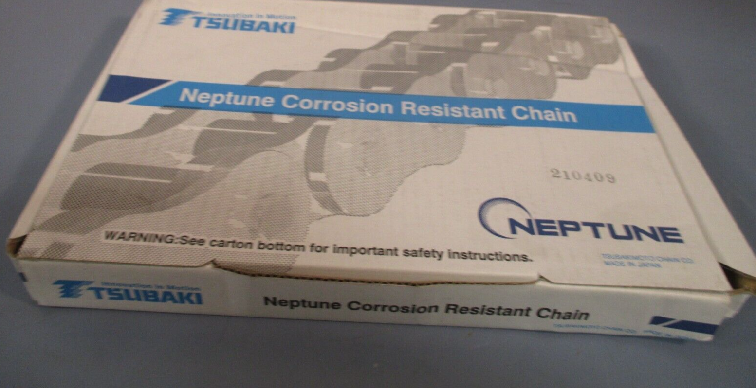 TSUBAKI NEPTUNE CORROSION RESISTANT ROLLER CHAIN RS12BNEP1RP+160L