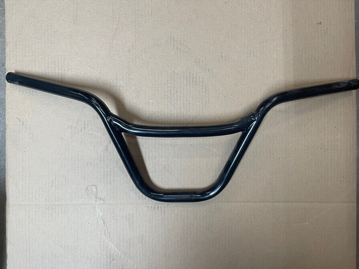 Old School BMX Handlebars 2 Piece Bar Black Knurled Clamp 9