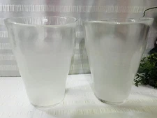 2 Fire And Light Era Recycled Glass 12 Ounce Icy   Tumbler Set 4.75”