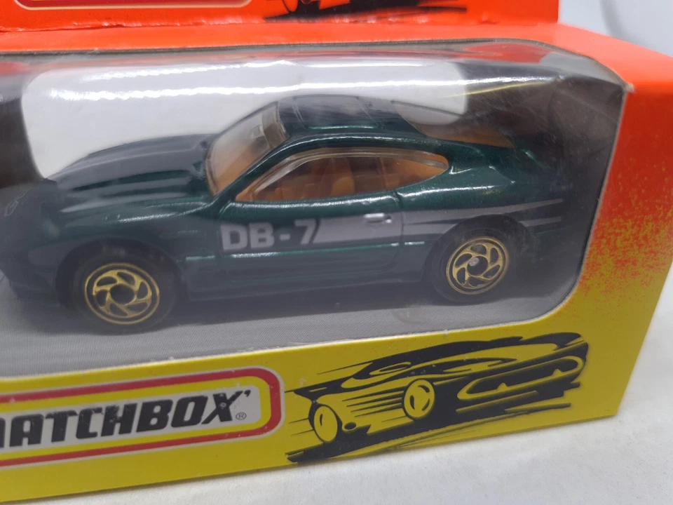 Vintage Matchbox Superfast Series #63 Aston Martin DB7 1993 Green New And Sealed - Image 2 of 4