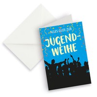 Itenga Xxl Klappkarte Din A4 Alles Gute Zur Jugendweihe Und Xxl Briefumschlag