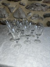 12 ANCIEN VERRES À VIN EN CRISTAL DE SAINT LOUIS MODÈLE CAMARGUE