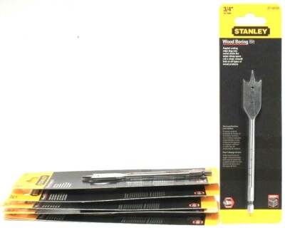 7 Ct Stanley 3/4'' Fast Shank Angled Cutting Edge Super Sharp Wood Boring Bit
