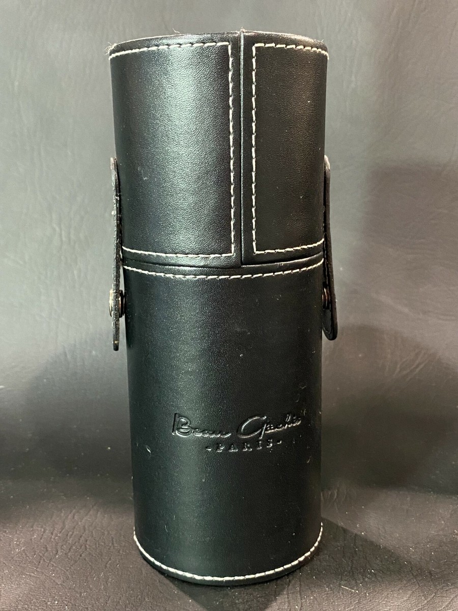 BEAU GÂCHIS PARIS Makeup/Powder Brush Black Leather Case travel | eBay