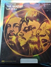 Sealed Beatles 1981 Let It Be Original RCA SelectaVision Video Disc