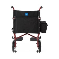 Steel Transport Chair w/ Permanent Desk-Length Arm  SA Footrest, 19" Wide