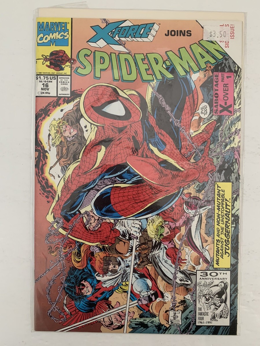 Marvel Comics X-Force Joins Spider-Man 1991 Comic #16 *SEALED* | eBay