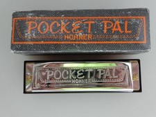 Hohner Pocket Pal Vintage Harmonica With Original Box, Used