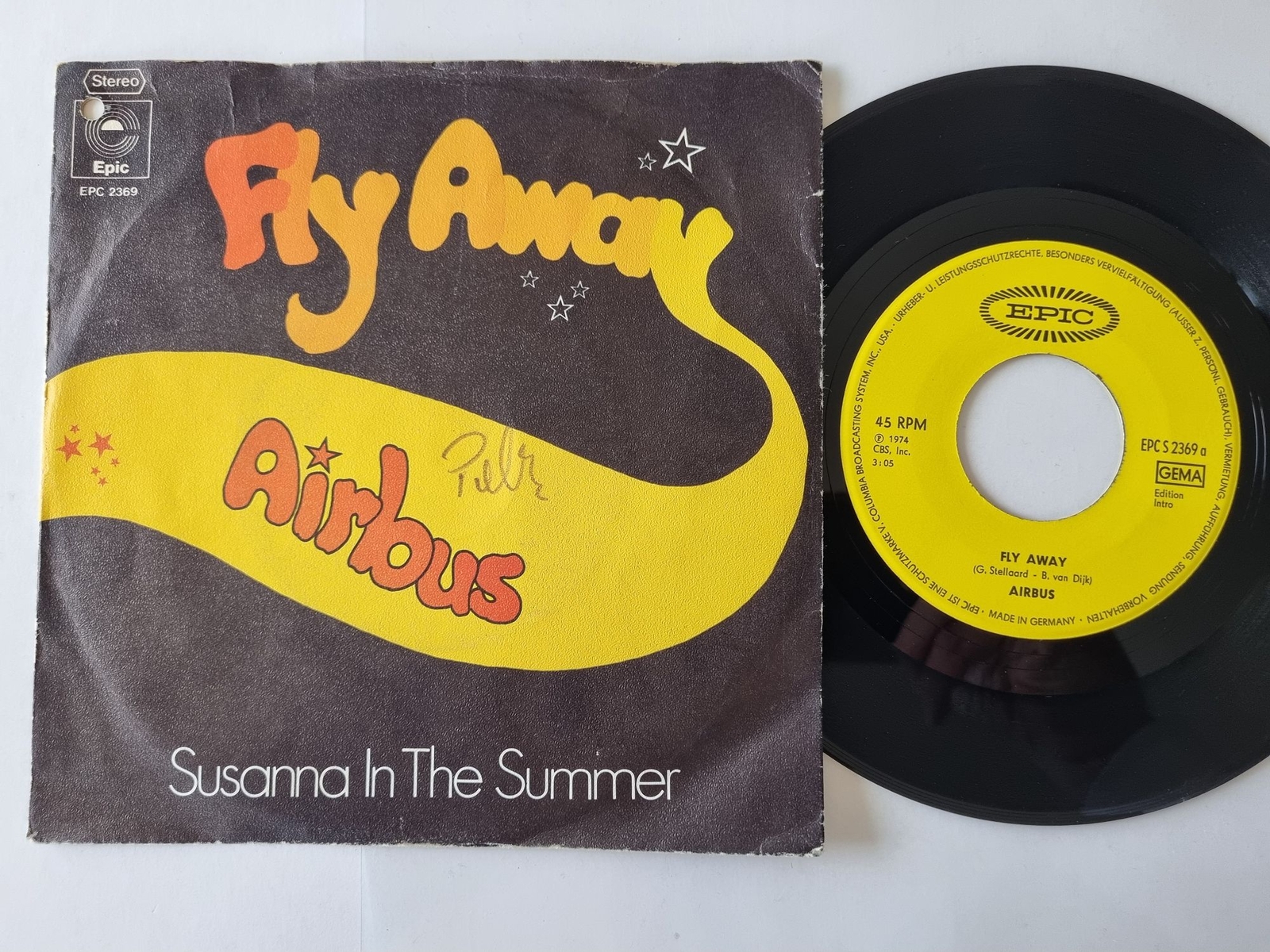 Airbus = 5000 Volts/ Tina Charles - Fly away 7'' Vinyl Germany