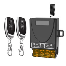 Interruttore remoto 12V wireless, Malictele DC12V/24V/48V/72V 30A relè controllo RF