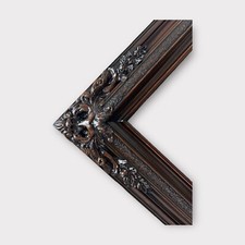 9 x 12 In Stock-Traditional compo XL ornate corners wood frame, Dark Walnut.