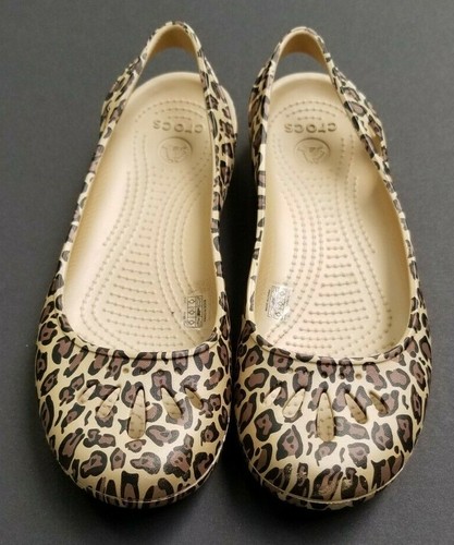 crocs leopard shoes
