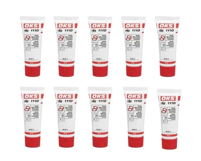 10 Tuben OKS 1110 Multi-Silikonfett, in der 10g Tube, NSF H1, registriert