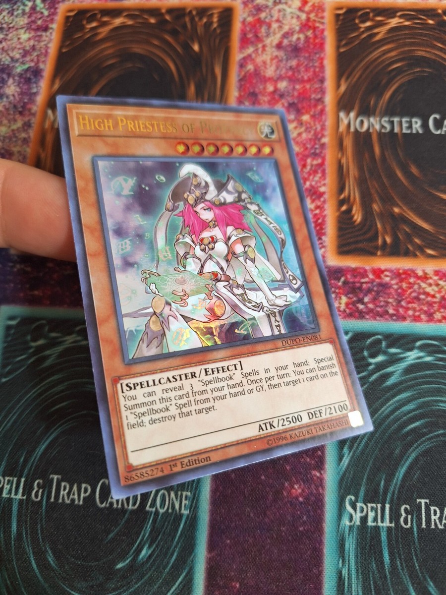 yugioh high priestess of prophecy deck Yu-Gi-Oh! - - DUPO-EN081 - Ultra Rare - 1st Edition destroy that target. Yu-Gi-Oh! Card DUPO-EN081 High Priestess