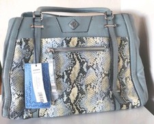 SALE NEW with tag SIMPLY VERA WANG sage green snake SATCHEL faux leather PURSE