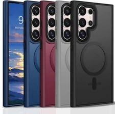 For Samsung Galaxy S25 S24 S23 S22 + Ultra Case Shockproof Rugged Black Cover