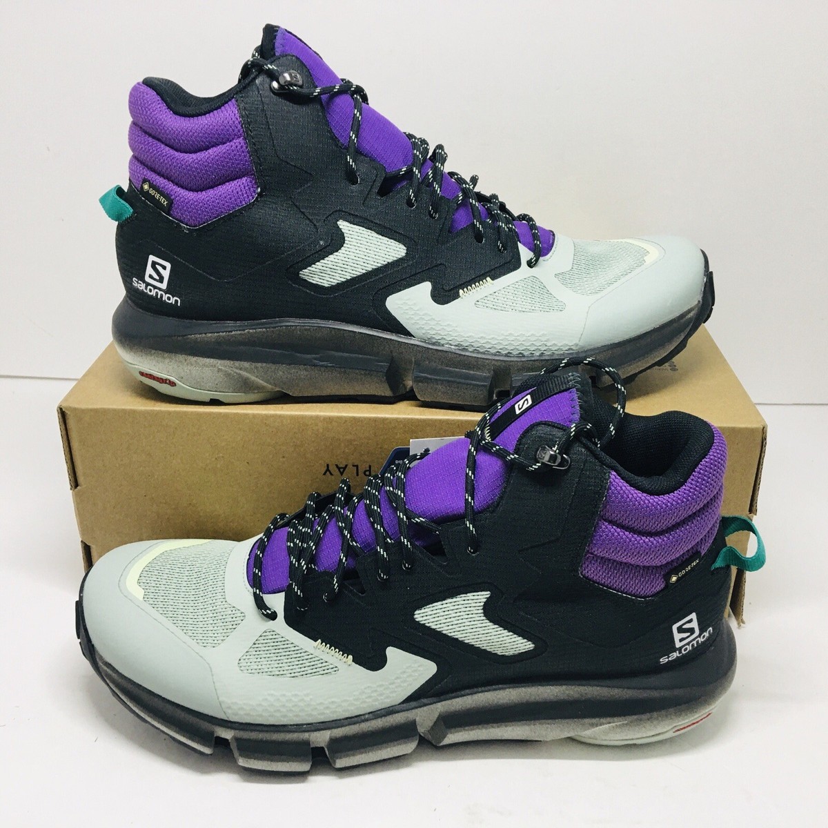 Salomon Predict Mid GTX Black/Aqua Gray/Royal Lilac Men