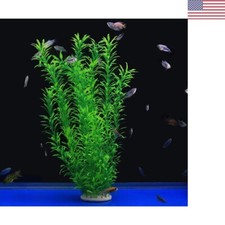Artificial Plastic Aquarium Plants - Lifelike Green Decoration for Fish Tanks